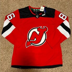 ADIDAS New Jersey Devils Jack Hughes 86 Jersey (NWT)